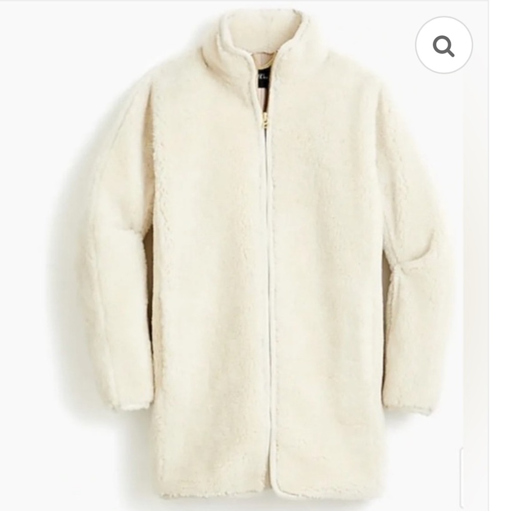 J.crew Teddy Fleece Jacket, size Large